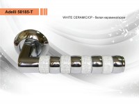 Дверная ручка ADELLI 58185-T White ceramic\CP купить в Анапе